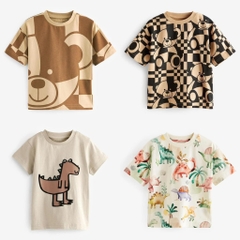 SET 4 ÁO KID BÉ TRAI GẤU KHỦNG LONG SẴN