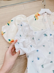 VÁY CỔ V XOÈ BÈO 2 LỚP XẢ 119k
