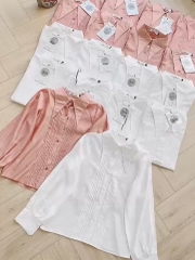ÁO SƠ MI ZR LI DỌC CỔ CÁCH ĐIỆU NỮ SẴN (SALE 115k)