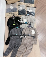 SET 2 BỘ TĂM ĐŨA LÔNG BÉ GÁI BÉ TRAI
