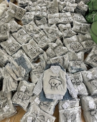SET DÀI ÁO KẺ MIX GHILE XÁM QUẦN BÒ BÉ TRAI