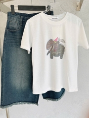 SET NGỐ JEANS NỮ CHÂN RUA MIX PHÔNG GIẤY VOI SẴN