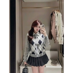 ÁO LEN CARDIGAN TRÁM QC NỮ THU ĐÔNG