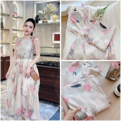 VÁY SÁT NÁCH TONE HOA NHẸ NHÀNG NỮ