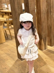 ÁO LEN POLO CỘC TAY BÉ GÁI