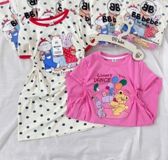 SET 2 VÁY HÌNH HỒNG BE CHO BÉ GÁI