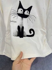 ÁO PHÔNG MÈO DÀI TAY QCCC BÉ GÁI