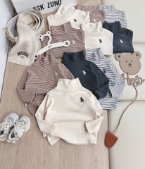 SET 4 ÁO GIỮ NHIỆT CỔ LỌ DÀI TAY BÉ TRAI