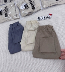 SET 3 QUẦN GIÓ DÀI TONE BE GHI NÂU BÉ TRAI