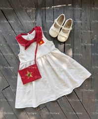 BỘ CONSET CỜ ĐỎ SAO VÀNG BÉ TRAI BÉ GÁI