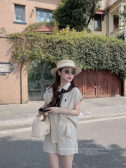 SET CỘC LIEN THÊU NGỰA KÈM KHĂN QUÀNG NỮ