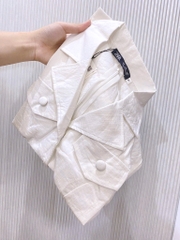 VÁY CỔ VEST NẮP TÚI LI GẤU NỮ SẴN