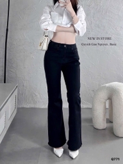 QUẦN JEANS NỮ ĐEN LOE SẴN (XẢ 89k)