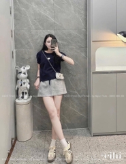 ÁO LEN NỮ CỔ TRÒN FORM ÔM PHỐI TIM THU ĐÔNG SĂN(XẢ 79k)