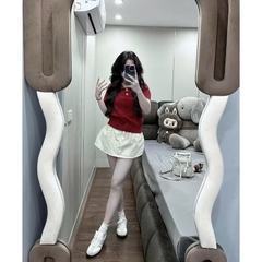 ÁO CỘC LEN LỆ VI XANH ĐỎ NỮ SẴN(SALE 90k)