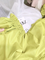 VÁY XANH LI NGỰC NƠ SAU