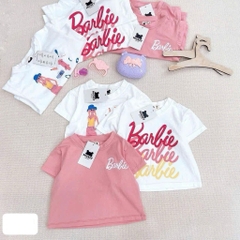 SET 3 ÁO BARBIE TONE TRẮNG HỒNG BÉ GÁI