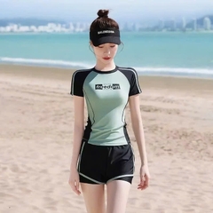 ĐỒ BƠI - BỘ BƠI POLY XANH ĐEN NHỠ ĐẠI MẸ BÉ