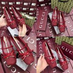 GIÀY DÉP - GIÀY GUCCI ĐỎ BÚP BÊ