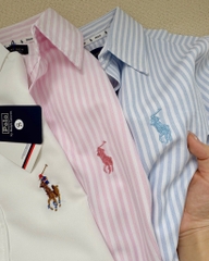 ÁO SƠ MI NỮ CỘC TAY POLO THÊU NGỰA SẴN (SALE 55k)
