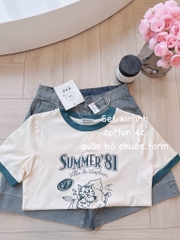 SET ĐỒ MÙA HÈ “SUMMER 81” NỮ SẴN (GIÁ GIẢM)(XẢ 119k)
