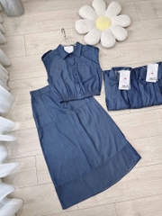 SET VÁY BÒ LỤA CÚC BỌC CÁ VAI CHUN GẤU NỮ SẴN (SALE 99k)