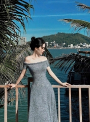 VÁY LEN NỮ THỎ BỆN DÂY DÁNG DÀI NỮ SẴN(SALE 119k)