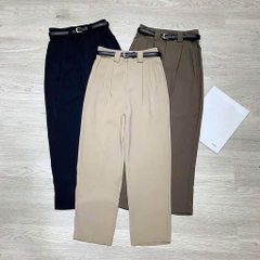 QUẦN BAGGY VẢI ĐỈA TO KÈM ĐAI(xả 50k)