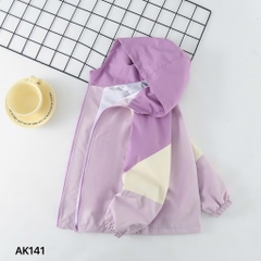ÁO KHOÁC GIÓ PHỐI MÀU LIỀN MŨ DÀI TAY SIZE ĐẠI BÉ TRAI