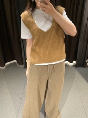 SET ÁO PHÔNG + GILE LEN NỮ ZARAAA THU ĐÔNG SẴN(XẢ 99k)
