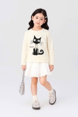 ÁO PHÔNG MÈO DÀI TAY QCCC BÉ GÁI