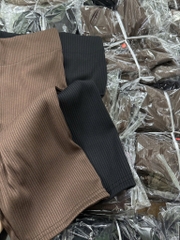 SET 2 QUẦN LEGGING ĐÙI NÂU ĐEN NỮ