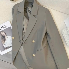 ÁO BLAZER MÀU RÊU NỮ THU ĐÔNG SẴN