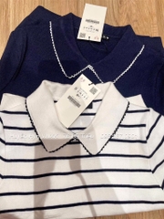 ÁO POLO DỆT VIỀN REN ZARA NỮ