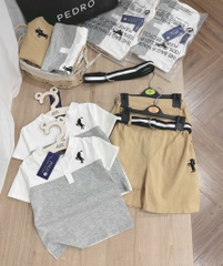 SET CỘC POLO THÊU NGỰA KÈM ĐAI BÉ TRAI SẴN (XẢ 69k)