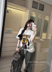 SET ÁO PHÔNG CHÓ QUẦN KẺ NỮ