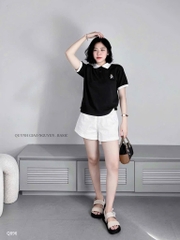 SET 3 QUẦN ĐÙI THÔ ĐEN TRẮNG BE NỮ SẴN (SALE 99k)
