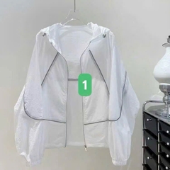 ÁO KHOÁC GIÓ KẺ VIỀN NỮ
