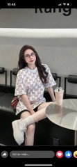 ÁO PHÔNG G.C ĐỎ ĐEN TRẮNG NỮ