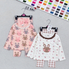 SET 2 BỘ DÀI THỎ HOA NHÍ TONE HÀN QUỐC BÉ GÁI