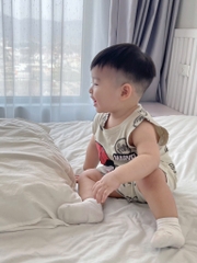 SÉT 2 BỘ BA LỖ COTTON NGƯỜI NHỆN MARVEL TONE GHI BÉ TRAI( SALE 95k)