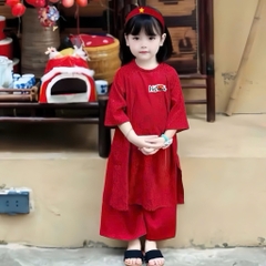 ÁO DÀI ĐỎ BÉ GÁI VIỆT NAM