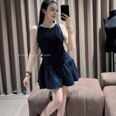 VÁY BÒ NỮ - VÁY BÒ GIẤY HỞ LƯNG SẴN