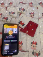 SET ÁO MICKEY QUẦN ĐỎ NỮ (GIÁ GIẢM)