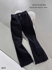QUẦN JEANS NỮ ĐEN LOE SẴN (XẢ 89k)