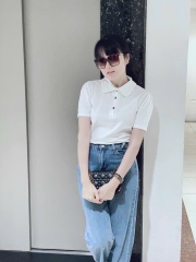 ÁO POLO CỔ ĐỨC TAY BỒNG NỮ
