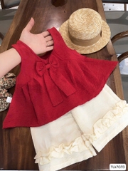 SET ÁO SÁT NÁCH ĐỎ QUẦN SUÔNG BÈO BÉ GÁI