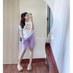 SET BỘ COTTON TÍM HELL YEAH NỮ