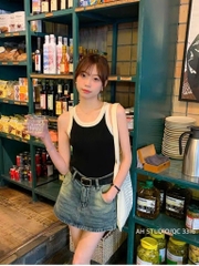 CHÂN VÁY BÒ NỮ DÁNG A MÀI SẴN (XẢ 79k)