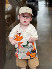 SET POLO ĐỘNG VẬT MIX QUẦN BÉ TRAI (TĂNG GIÁ)(XẢ 65k)